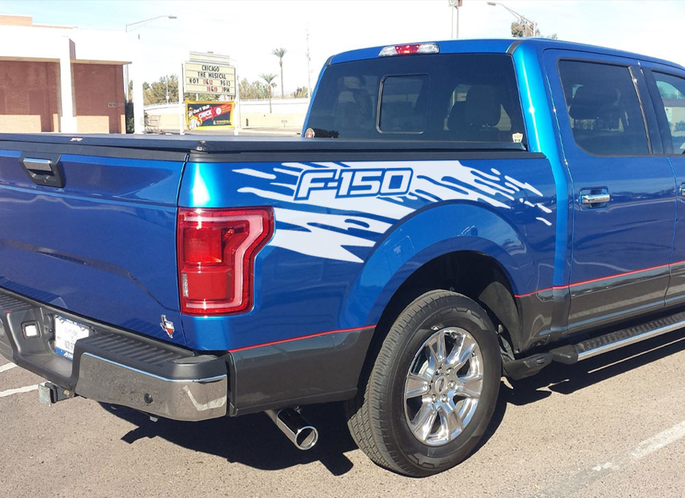 Progettato per l'uso su Ford Raptor F150 adesivo per auto adesivo decorativo per bagagliaio per cambio carrozzeria camioncino Latte Pickup_voghion.com