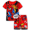 Children's pijama, summer sleeves, set, with short sleeve, polyester, suitable for import