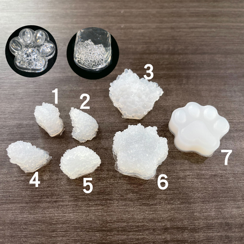 Cristal brillante tamaño gato garra epoxi arena movedizas hueco molde de silicona DIY molde artesanal
