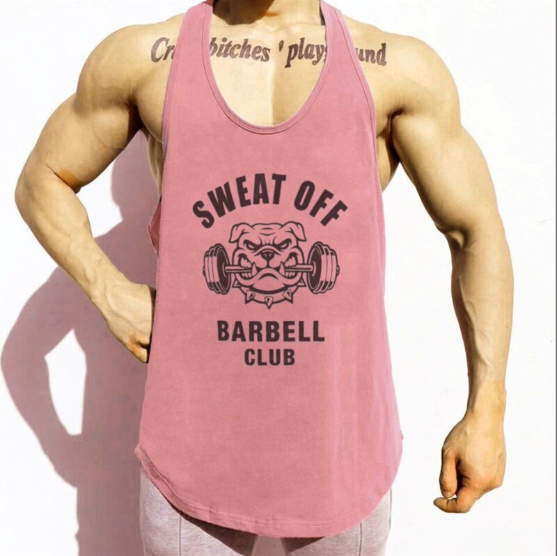 Muscle Fitness Loose Quick-Drying Sports Vest Men's Thin Shoulder Bottoming Sleeveless T-Shirt I-Shaped Breathable Hurdle Summer Running Muscle Fitness Loose Quick-Drying Sports Vest Men's Thin Shoulder Bottoming Sleeveless T-Shirt I-Shaped Breathable Hurdle Summer Running