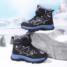 外贸爆款男童棉鞋冬季高帮加绒加厚保暖大棉雪地靴防滑抗寒童棉鞋