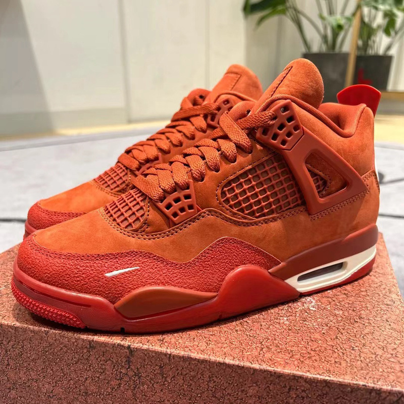 Cross-Border Joe 4 Basketball Shoes Men's Non-Slip Wear-Resistant Anti-Torsion Practical Sneakers Couples Versatile Sports Shoes Thick-Soled Casual Shoes