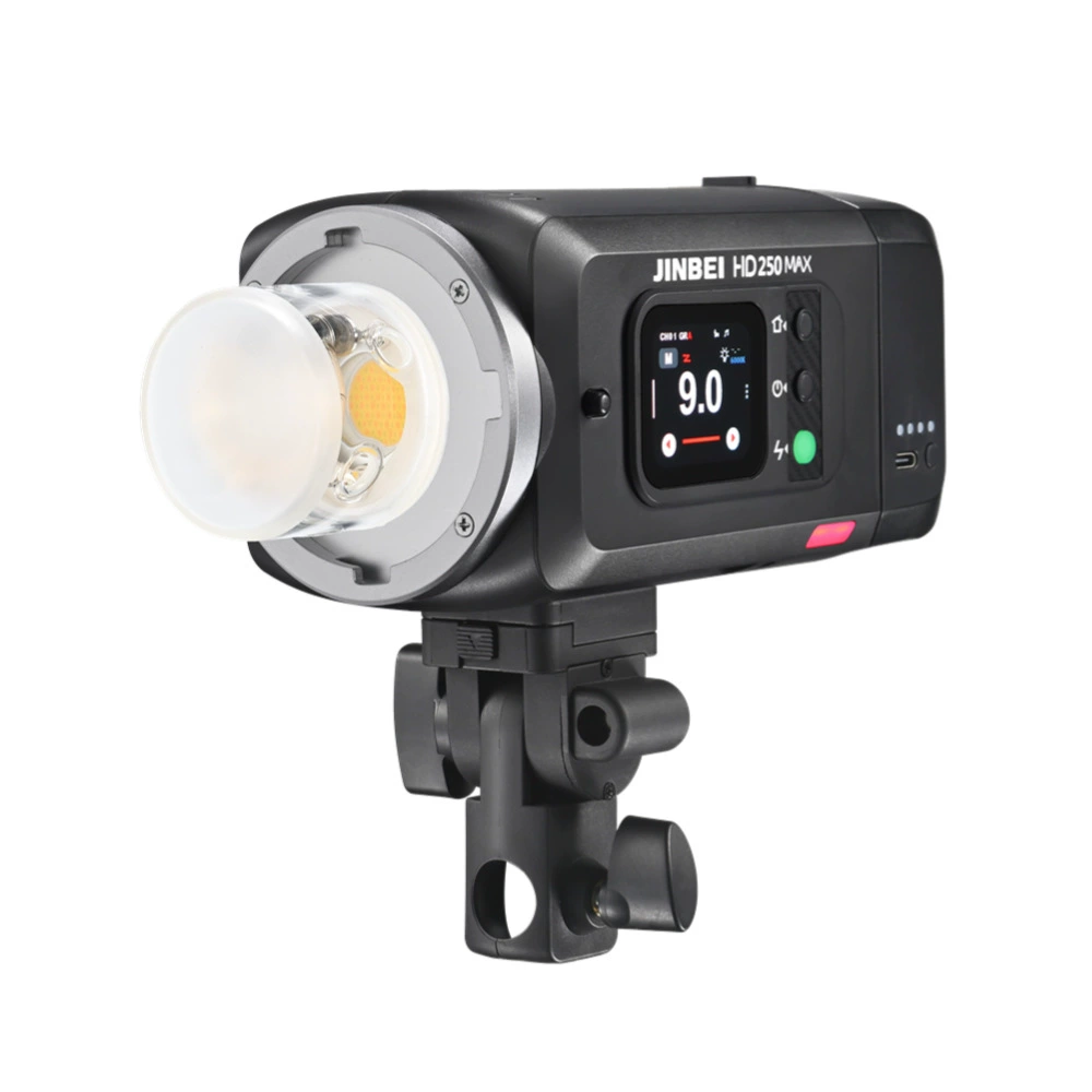 (JINBEI) HD250MAX лёгкий световой источник внешней съемки с литиевой батареей, свет для фотосъемки высокого быстродействия, TT