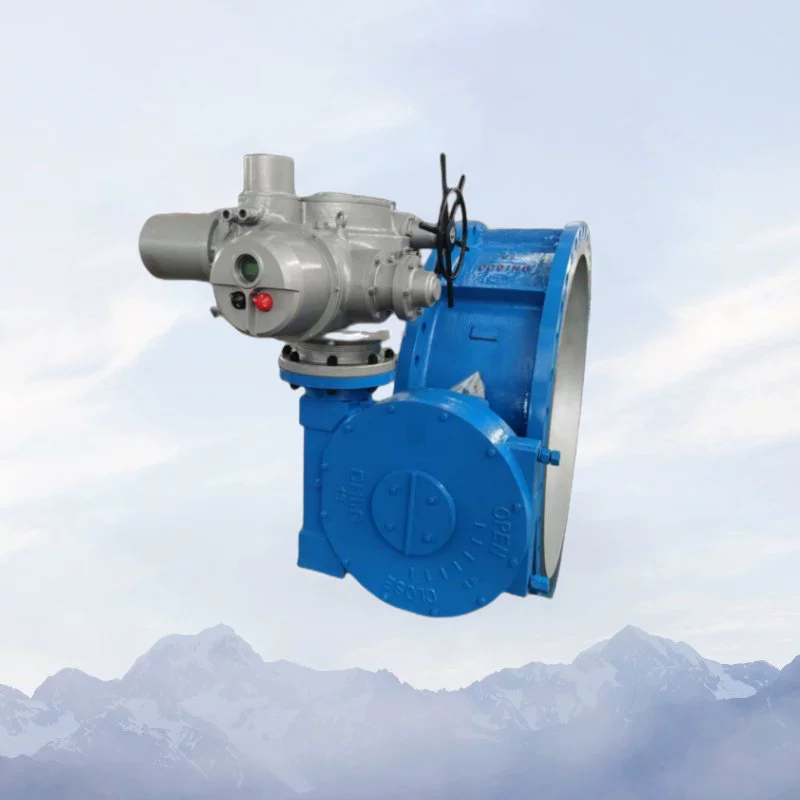 Шанхай Kneidi поставляет крупнокалиберный электрический дроссельный клапан D943H-10C-DN2200 крупнокалиберный дроссельный клапан