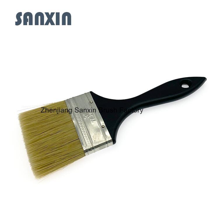 专业生产油漆刷633#扁形塑料柄油漆刷 猪鬃毛扫1-6寸规格齐全