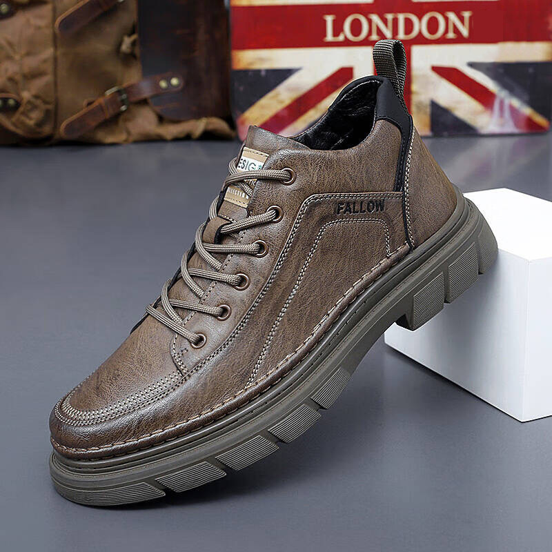 Обувь, высокие туфли для отдыха для кожаной обуви, дышащие нескользящие коньки, из натуральной кожи, мягкая подошва