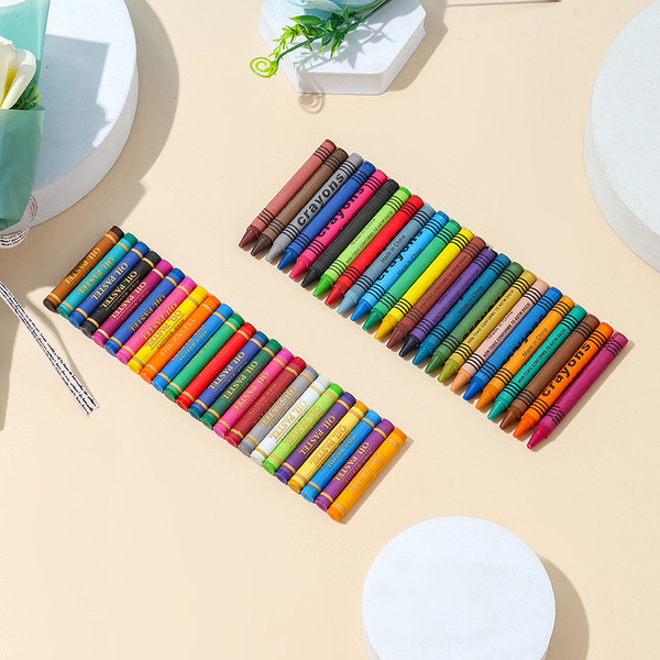 Children's crayons painting