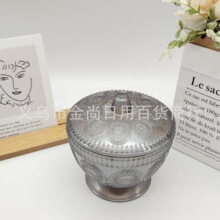 新款珠光复古家用创意透明塑料糖果罐带盖水储物罐糖糖缸喜糖批发