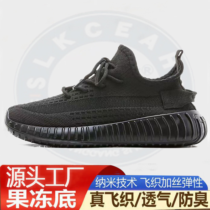 Wenzhou Flyknit zapatilla de deporte en stock al por mayor de verano transpirable malla zapatos corrientes de los hombres zapatos de viaje diario de calle
