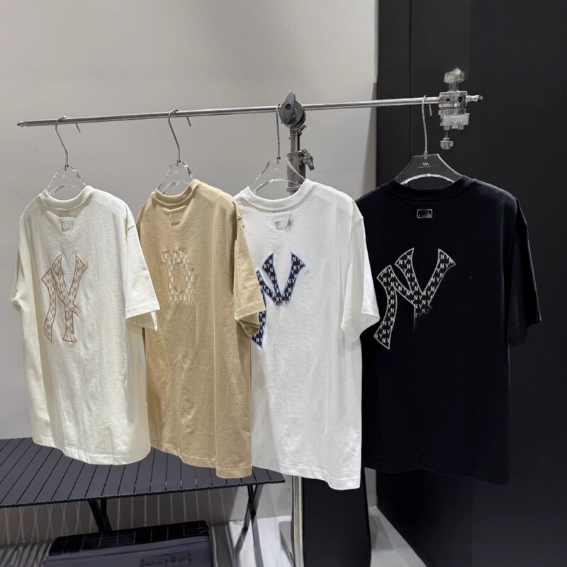 High version ML * B summer back presbyted short sleeve T-shirt summer men and women couples loose casual short sleeve wholesale generation hair