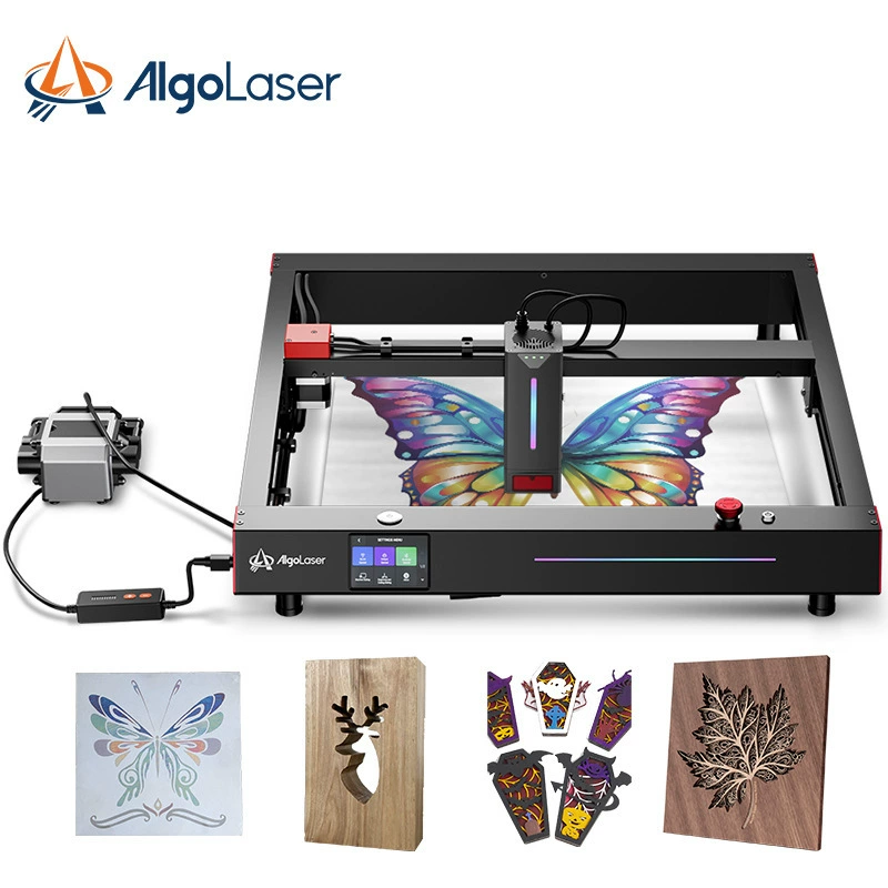 Лазерный гравер для рельефной маркировки по металлу, дереву, бумаге, листьям и акрилу