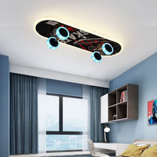 亚马逊北欧创意个性儿童房吸顶灯智能RGB无极调光灯具设计师灯饰