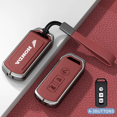 Car key bag, Zhou Ben Tian Motorcycle Sensor - standard-model-a-volcano-red-zinc-alloy-case-hand-strap