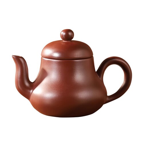 Chaozhou hand-drawn teapot, red mud pot, raw mineral purple clay pot, Dahongpao Xishi pot, household small Kung Fu tea set