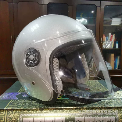 Motosiklet kaskı (dəbilqə) – Trade] Electric Vehicle Helmet, Anti-Fog - honda-gray-transparent-hd-lenses