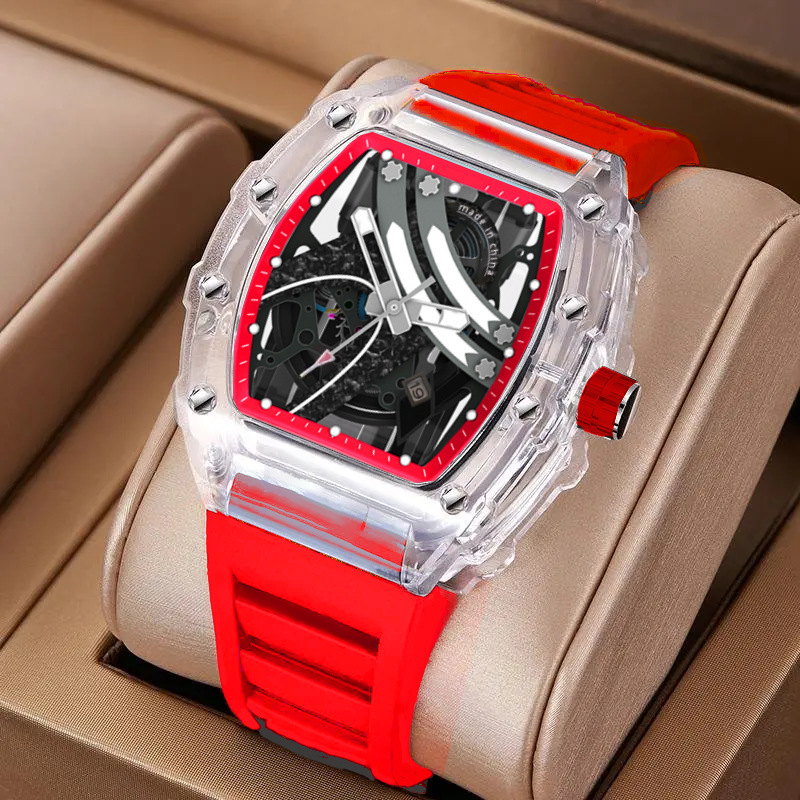 Zido Brand Casual Fashion Advanced Fully Automatic Men's Watch Quartz Luminous Waterproof Wine Barrel Non-Mechanical Wristwatch