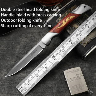 Folding Stainless Steel Fruit Knife Mini Knife Dismantle Express Knife Carry-on Emergency Defense Meat Knife Steak Knife