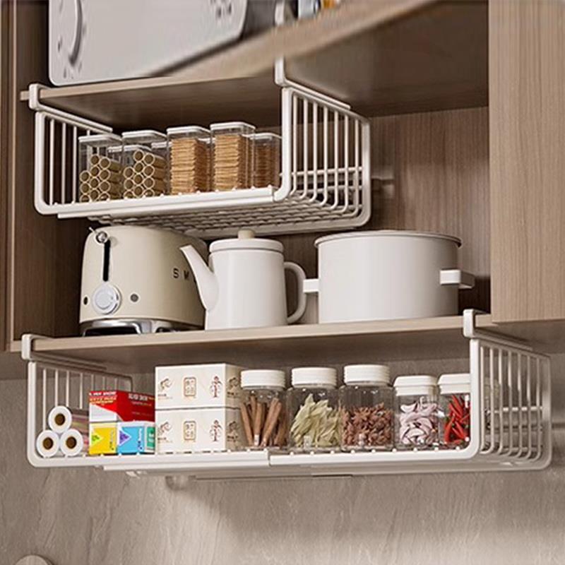 Kitchen rack cabinet door cabinet hanging rack household hanging…