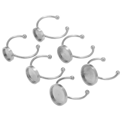 Stainless steel DIY Ring Base bracket adjust circular Ring parts DIY Jewelry Handmade materials