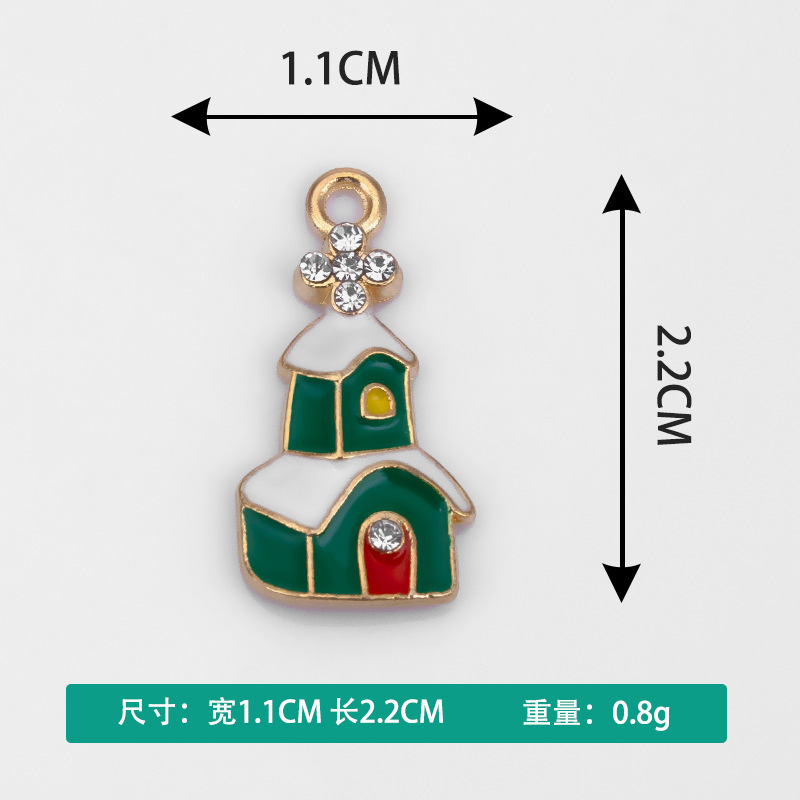 卡通圣诞节系列滴油点钻项链手链吊坠小挂件批发创意饰品diy配件|undefined