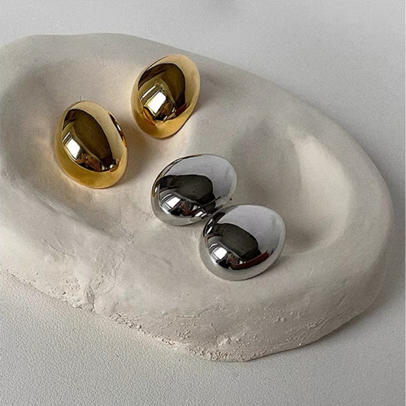 Fashion Geometric Copper Three-dimensional Ear Studs 1 Pair