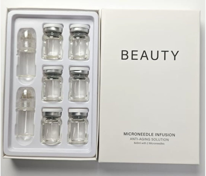 跨境外贸次抛精华液面部保湿补水紧致Microneedleserum瓶微针套盒|undefined