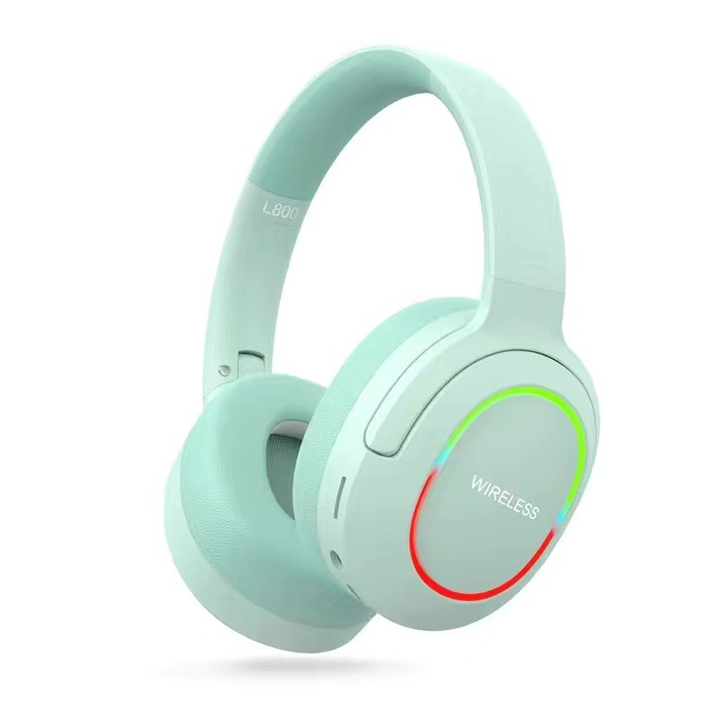 クロスボーダーLED発光折りたたみヘッドセットbluetooth 5.3低遅延ワイヤレスイヤホン|undefined
