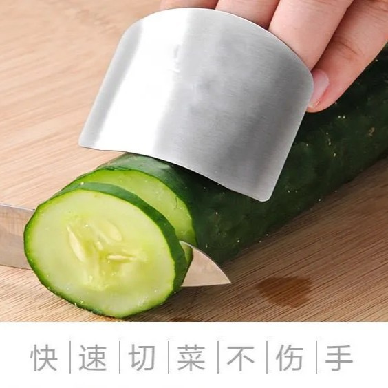 Protector de dedos de acero inoxidable Protector de manos para cortar verduras multifuncional Protector de dedos