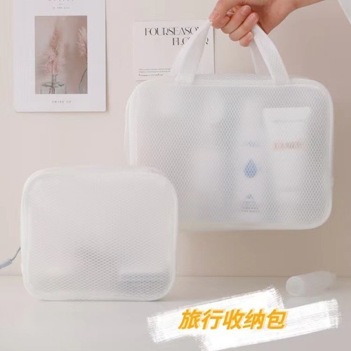 Travel cosmetic bag waterproof storage bag transparent college student dorm life good item shower supplies set toothbrush bag