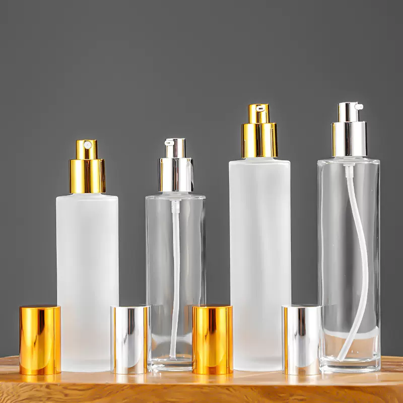 新款玻璃透明香水瓶高档玻璃化妆品瓶空瓶细雾喷雾瓶 精华液瓶