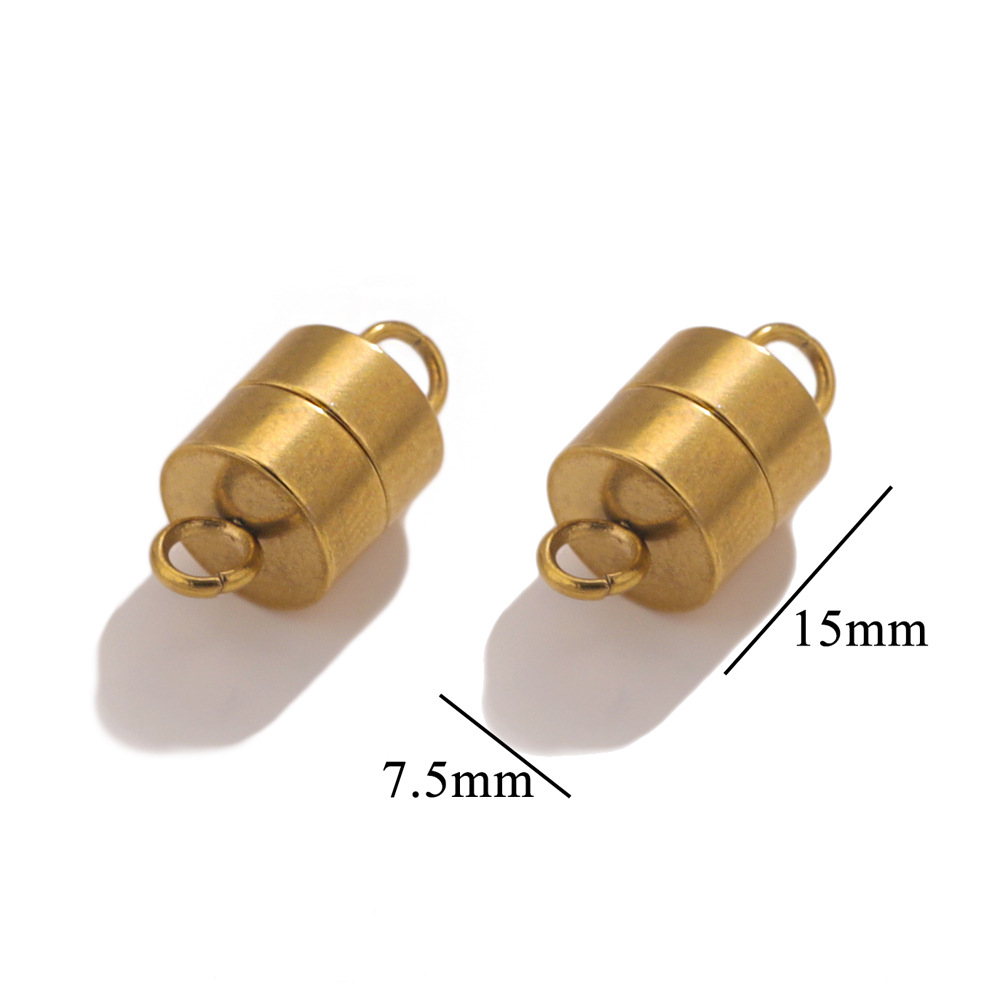 Acero inoxidable fuerte hebilla magnética colgante imán cola hebilla conector pulsera de cuero joyería haciendo accesorios de la joyería DIY