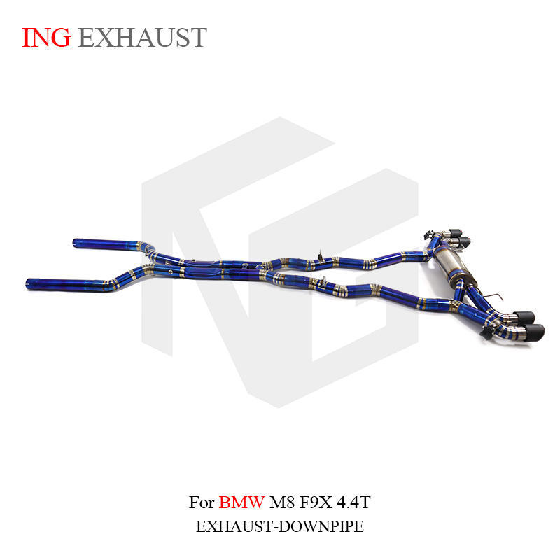 Suitable for BMW M8 F92 4.4T Catback Exhaust Pipe Titanium Pipe with Valve Silencer