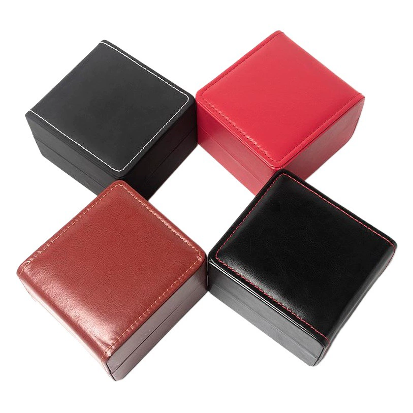 Коробка для часов из высококачественной искусственной кожи, коробка для хранения часов и ювелирных изделий, упаковочная коробка для мужских деловых часов.