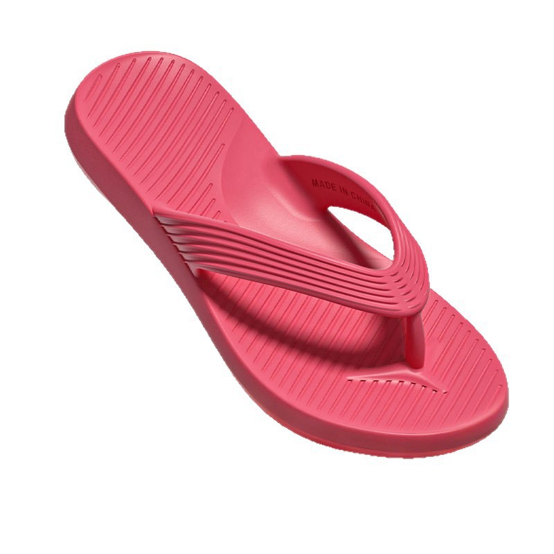 Verano transfronterizo simple de rayas slippery mujeres antideslizante resistente al desgaste EVA slippery playa zapatillas de clip