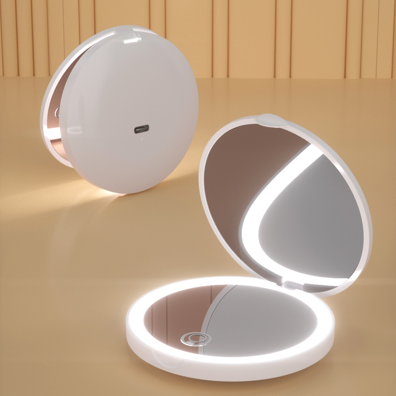 handheld folding mirror