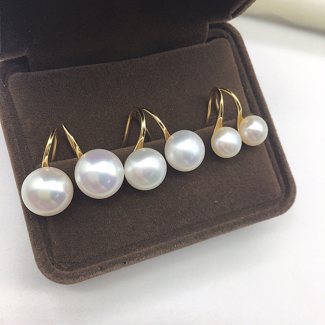 23g Weight 925 Sterling Silver Ear Needle Material Ear hook Classification 1 Pair Quantity Daily Occasion Freshwater Pearl Material Geometric Pattern Women's Gender Simple Style Style 1 Pair Freshwater Pearl Freshwater Pearl Earrings Geometric Ear Hook 1
