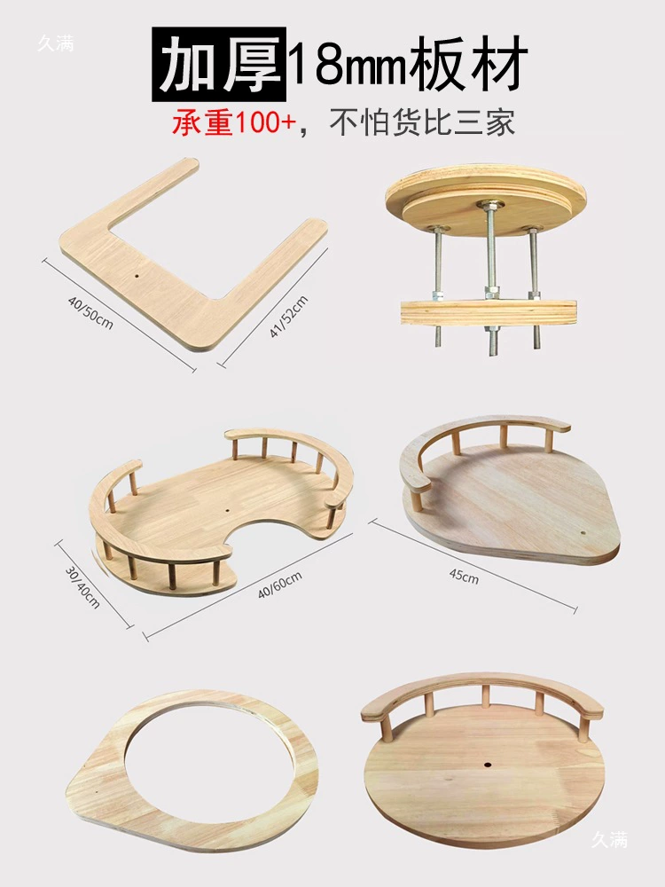 Space changeable climbing frame with accessories from natural wood, DIY