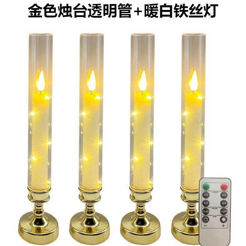 Cross-border new candle holder remote control candle