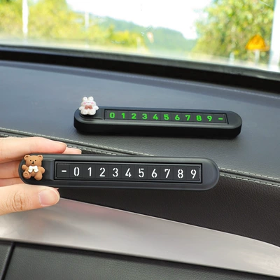 Nömrəli dayanma kartı: In-Car Moving Card Ornament Car