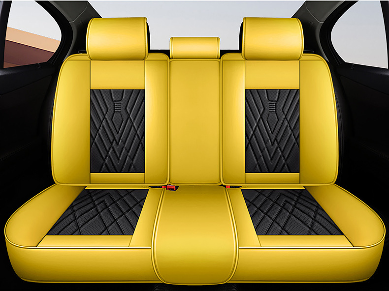 2023 new car seat cushion four seasons universal high-end delicate nappa leather full surround perforated breathable seat cover cushion