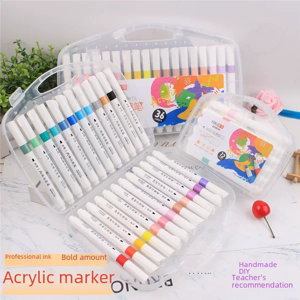 Acrylic marker 12 colors 24 colors 36 colors 48 colors cloth ceramic DIY painting waterproof acrylic marker batch