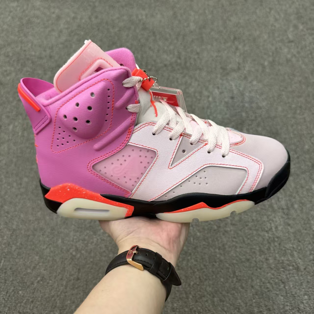 Zapatillas de Baloncesto de Caña Alta con Cámara de Aire AJ6, Cuero y Caucho, Amortiguación, para Deporte