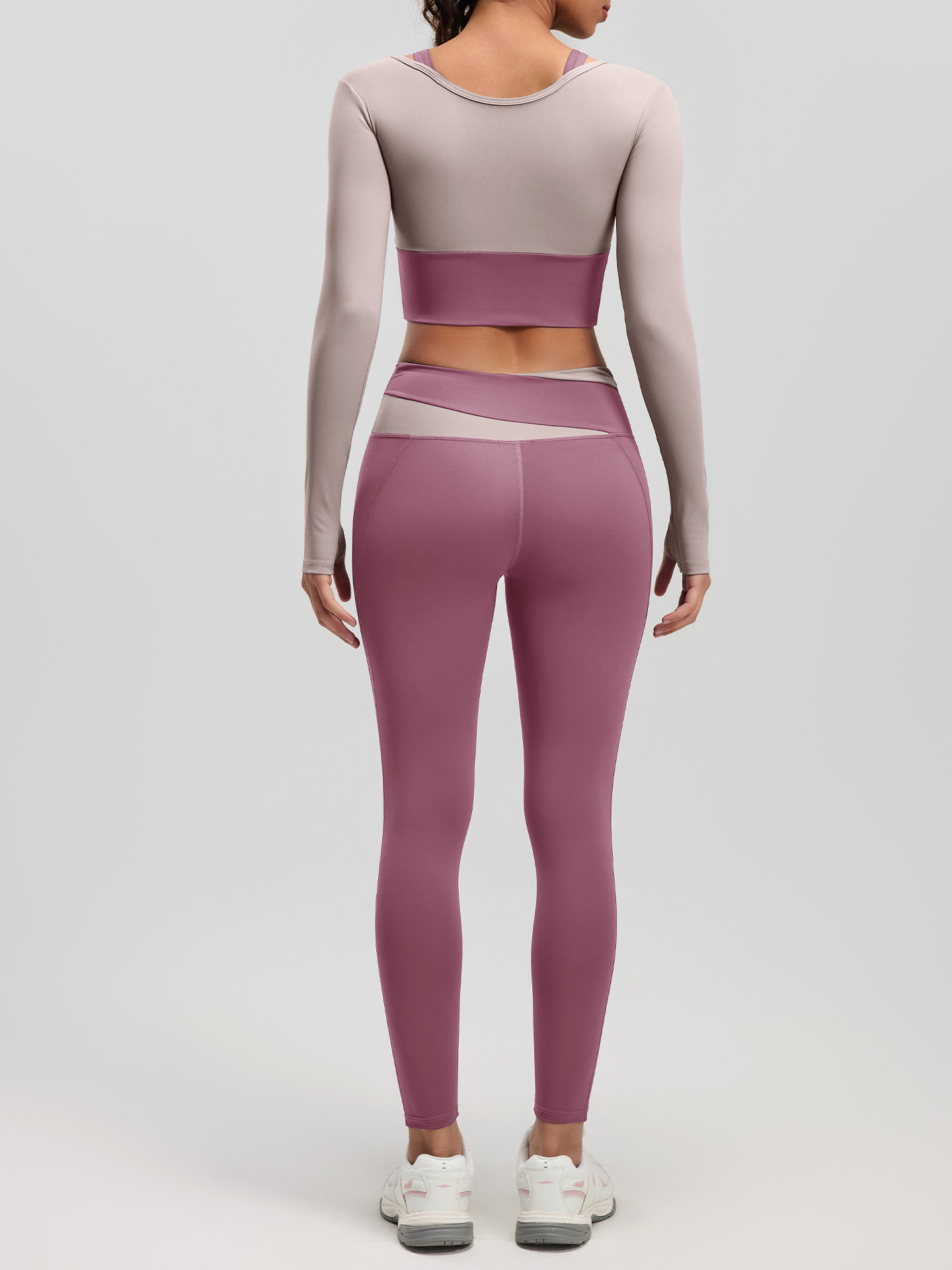 Juyitang primavera y otoño falso traje de ropa de yoga de dos piezas sujetador gratis traje deportivo entrenamiento general ropa de fitness