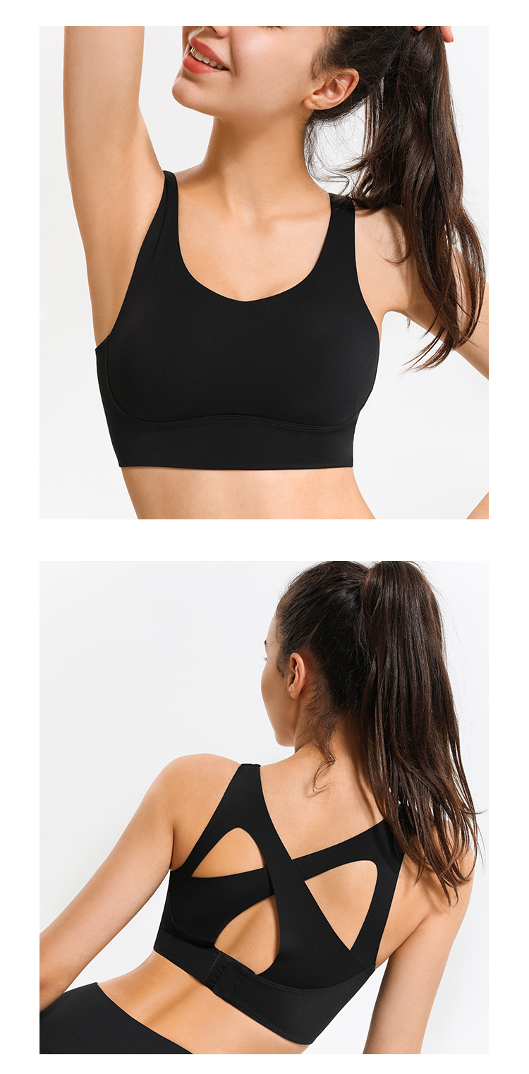 Spring and summer high-intensity gathering yoga bra   NSDS35687