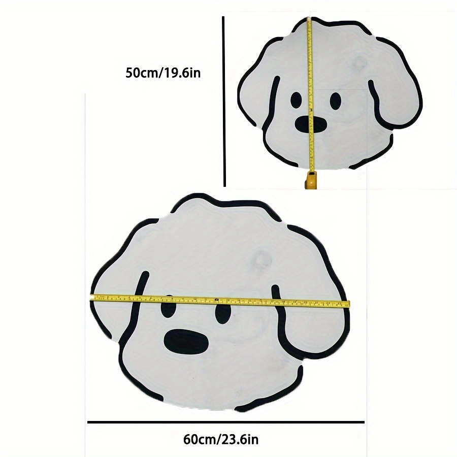 Placemat met cartoon puppyprint, absorberend en antislip, eetmat voor katten en honden, wasbaar, vuilafstotend, gemakkelijk schoon te maken._voghion.com