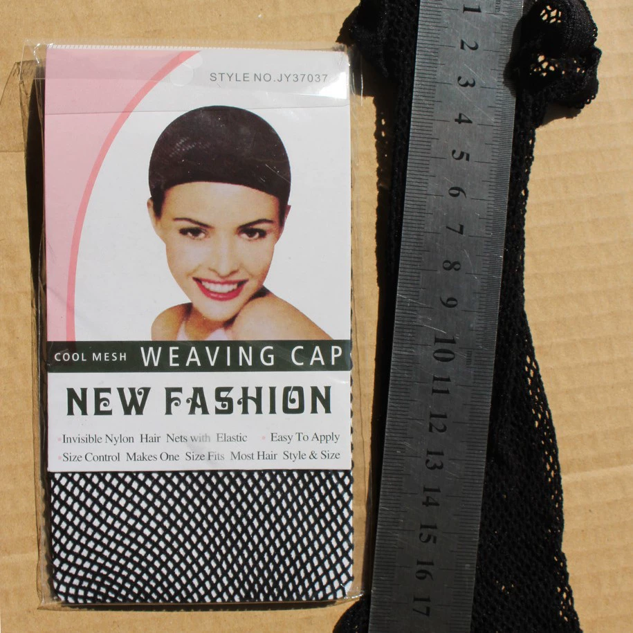 Черный парик с фиксированными невидимыми волосами Набор сеток в Корейском стиле Набор эластичной сетки с двумя головками Фиксированный сетчатый чехол Аксессуары для париков