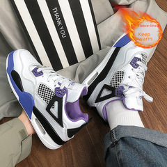 棉鞋5色可選加絨款氣墊情侶休閒鞋子百搭時尚港風ins超火小白鞋