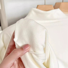 奥特莱斯~清仓特价秋冬加厚半高领德绒打底衫女洋气内搭显瘦上衣