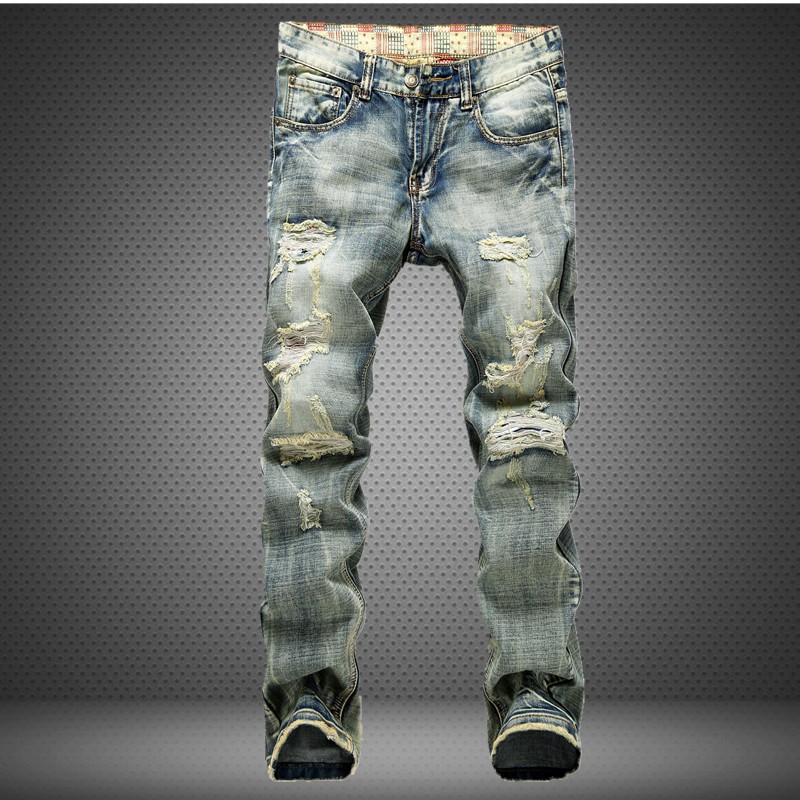Ripped Denim Pants Image 1