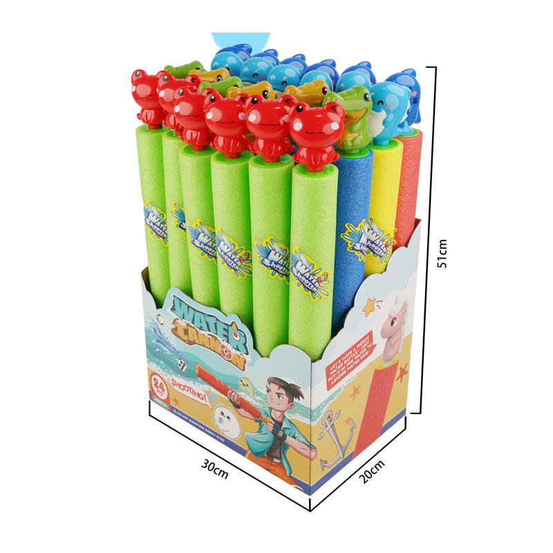 Pistolas de agua transfronterizas, juguetes de agua para niños, pistolas de agua con cabeza de animal de tiro tirado, batallas de agua de alta presión y alcance de largo alcance